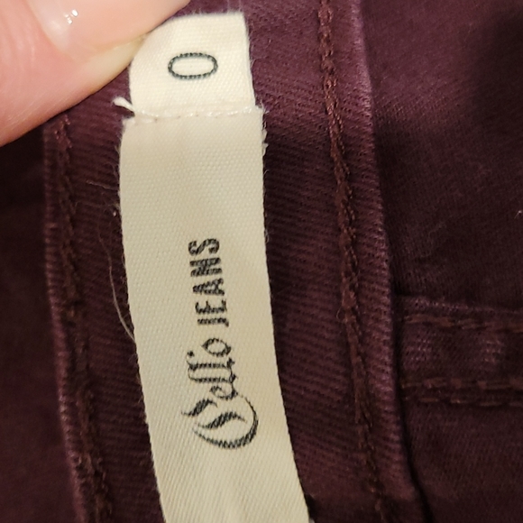 Burgundy Skinny Jean's size 0 - Picture 6 of 7